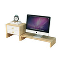 DIY Wooden Desk Monitor Riser Stand W/ 2 Drawer Shelf Keyboard Storage Organizer for Computer Laptop Desk IMac Eco-Friendly