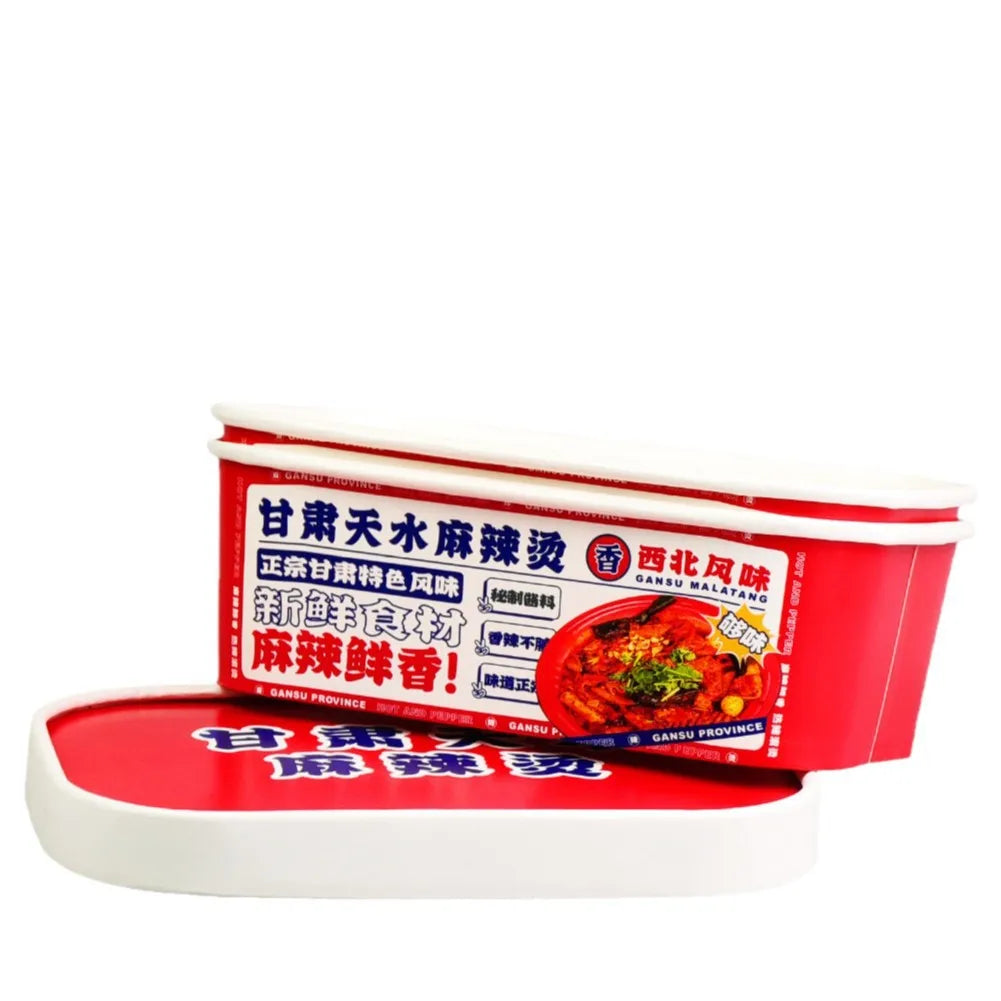 1300ml Customized Disposable Takeaway Salad Rectangle Coating Kraft Paper Salad Bowl with Paper Lid