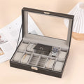 Hot Sale Watch Boxes Cases High-end Large Capacity Multifunctional Pu Leather Display Watch Box Jewelry Organizer for Women