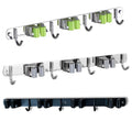 304 Stainless Steel Screw-in Wall Mounted Multifunction Broom Storage Holders & Racks for Bathroom Cleaning Tools