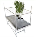 Ebb and Flow Seedbed Greenhouse Grow Table Movable Rolling Bench for Seedling/Breeding