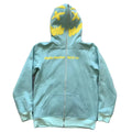 DENIMGUYS Manufacturer Custom Men's Puff Print Hoodie 500gsm 100% Cotton French Terry Streetwear Blank Full Face Zip Hoodie