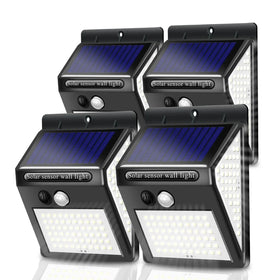 New Arrivals 100LED 140LED Solar Panel Light Ip 65 Waterproof Outdoor Lights for Garden Fence Patio Garage