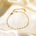 New Fashion Stainless Steel Lips Chain Bracelet Simple 18k Gold Thin Bracelet for Women Pulsera De Acero Inoxidable