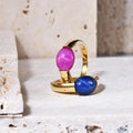 C4486R Abiding Jewelry Dropship Wholesale Fashion Cats Eye Opal 14K 18K Gold Plated 925 Sterling Silver Gold Plated Rings