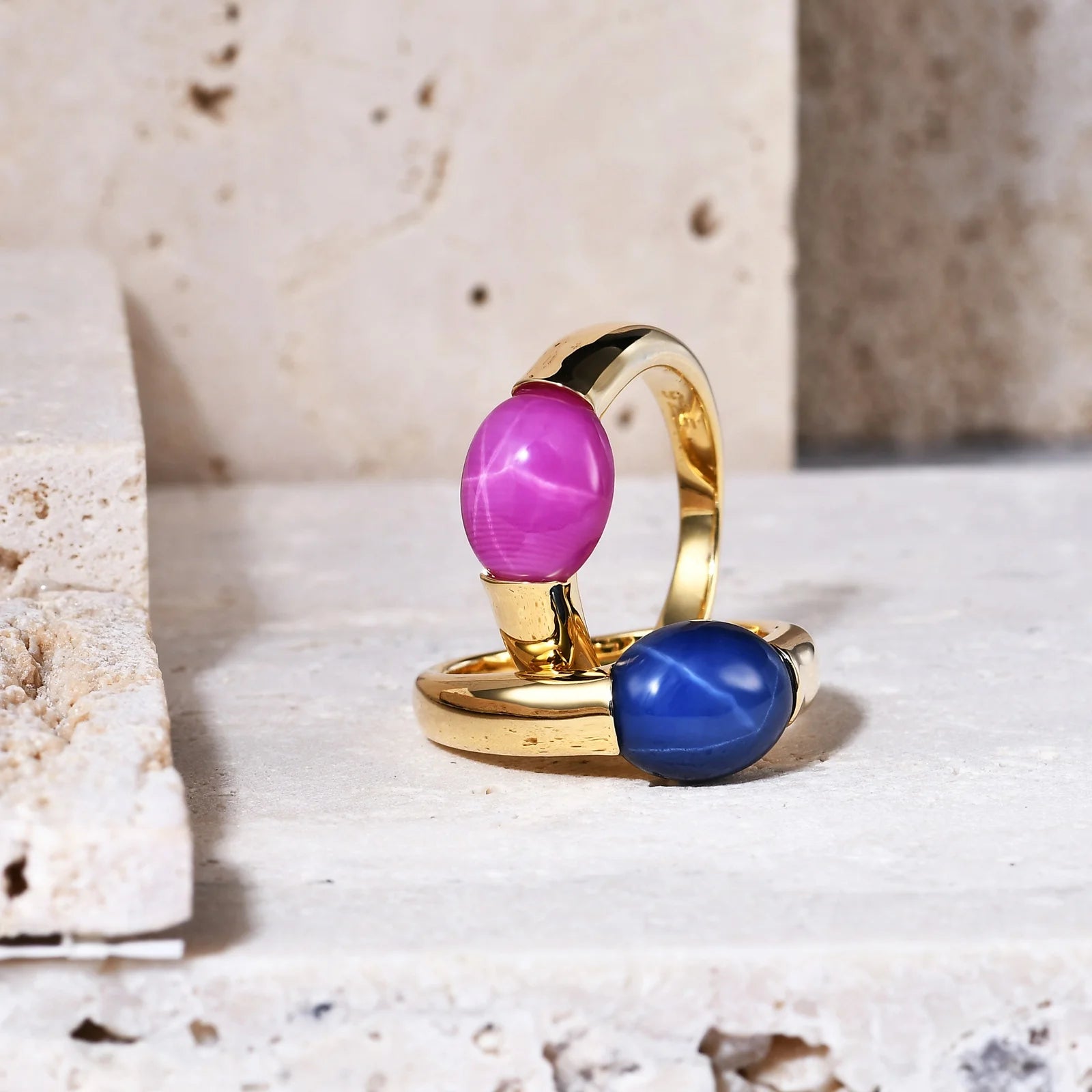 C4486R Abiding Jewelry Dropship Wholesale Fashion Cats Eye Opal 14K 18K Gold Plated 925 Sterling Silver Gold Plated Rings