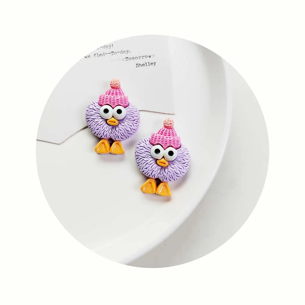 24*33mm Cartoon Duck Resin Flatback Cabochon Animal Duck Jewelry Diy Accessories Customized Handmade Crafts