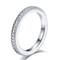 Sun Star TL-363 Silver Jewelry 925 Sterling Silver Rhodium Plated China Cubic Zirconia CZ Girls Rings