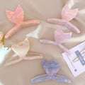 Women Girls Fish Tail Barrettes Sweet Hairclaw Mermaid Ornament Clips Hairpins Fashion Hair Accessories Ponytail Shark Grab