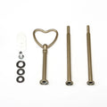 Matt Gold Heart Shape Cake Stand Handles and Fittings Cake Plate Stand Hardware CSH-006