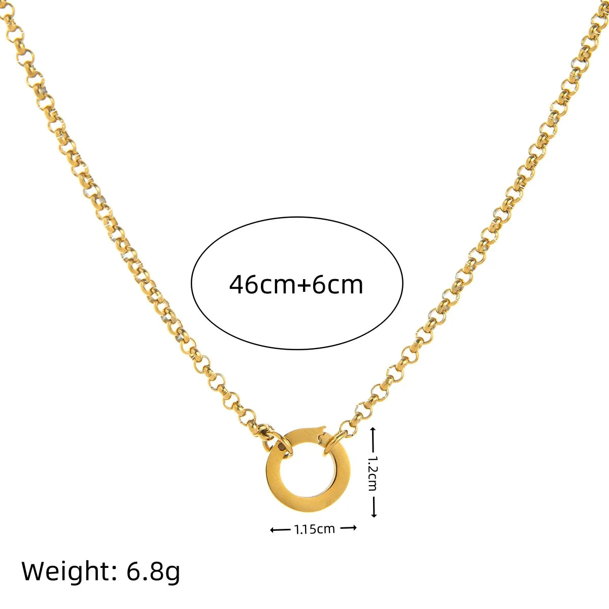 Pendant Necklace New Arrival Chain Necklace Set Gold Plated Stainless Steel Jewelry DIY Charms Basic Chain Necklace