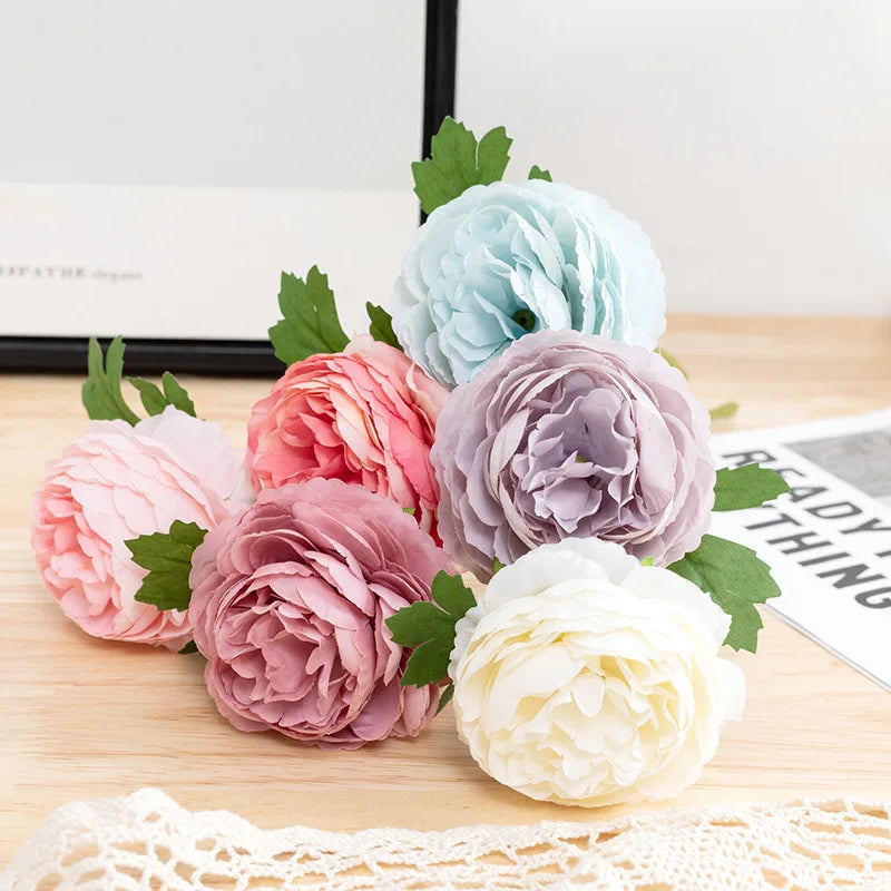 Wholesale Pink Peony Artificial Flowers for Home Landscaping Decoration