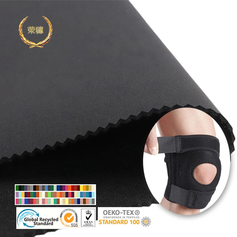 Customizable Eco Friendly Woven Stretch Fabric Sportswear Breathable Skin Friendly Mixed Wearable Sports Polyester PUfoam Nylon