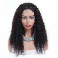 100% Real Human Hair Peruvian 4x4 Closure Lace Wig for Black Women Jerry Kinky Curl Lace Front Wig With Custom Packaging Box