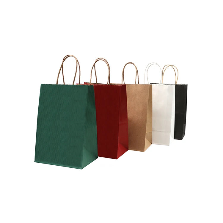 Factory Direct Sale Household Eco-friendly Heavy-duty Durable Kraft Gift Craft Shopping Paper Packaging Bags