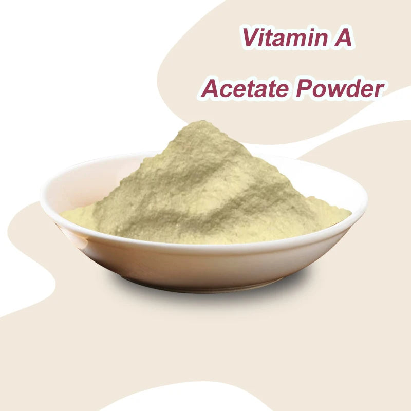 High Quality Food Grade Retinyl Acetate Powder Vitamin a Acetate CWS 500000 IU/g Factory Supply Bulk Bag Packaging CAS 127-47-9