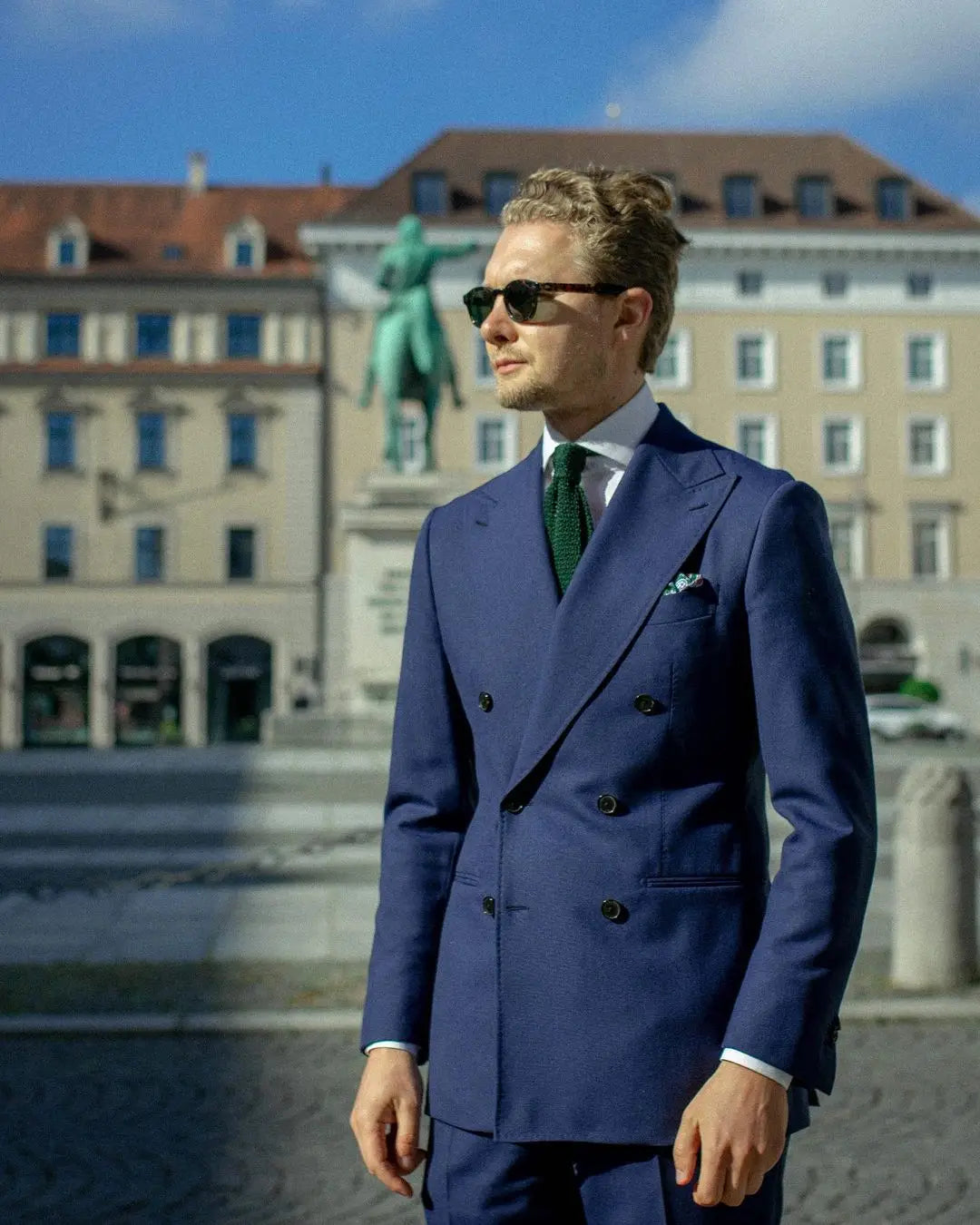 New Smart Causal Custom Made Blue Men Suits for Party Prom 2 Pieces Elegant Arket blazer Top Lapel Tuxedos(Jacket + Pants )
