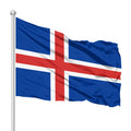 Promotional Product 3x5ft 100% Polyester Digital Print Double-sided National Flag Production Wholesale Iceland Flag