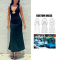Brand Customization Women's Summer Maxi Casual Style Plus Size Solid Color Slim Natural Waist Breathable Fashion Floor-Length