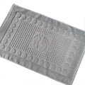 Hotel Luxury Cotton Jacquard Embossed Non-Slip Hotel Bath Mat