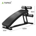 TOPKO Cheap Metal AB Bench Home Training Fitness Gym Workout Equipment Unisex Foldable Sit-Up Chair for Weight Lifting Exercise