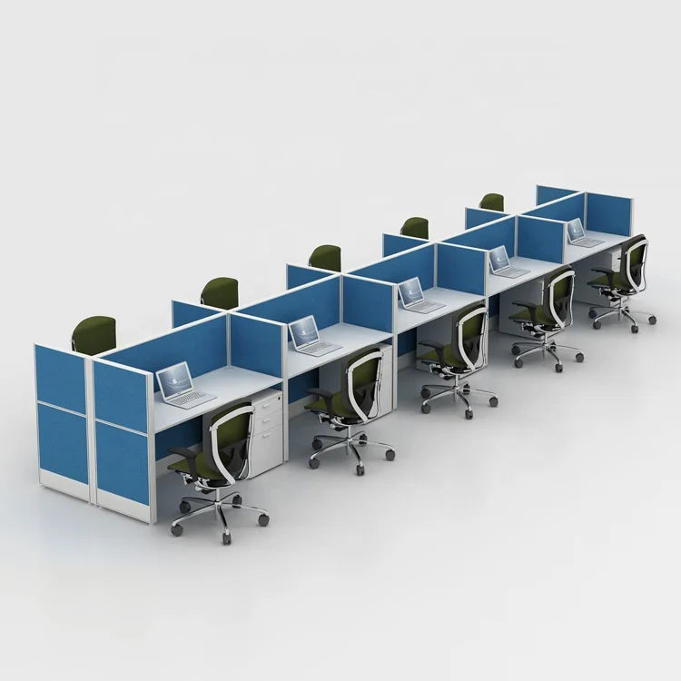 Cubicle Foshan Manufacturers Modern Design Office Desk Partitions 10 Person Call Center Office Workstation