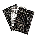 Alphabet Stickers Self Adhesive Premium Vinyl UV Printed Gloss Lamination Glitter Weather Resistant Letter Number Decoration