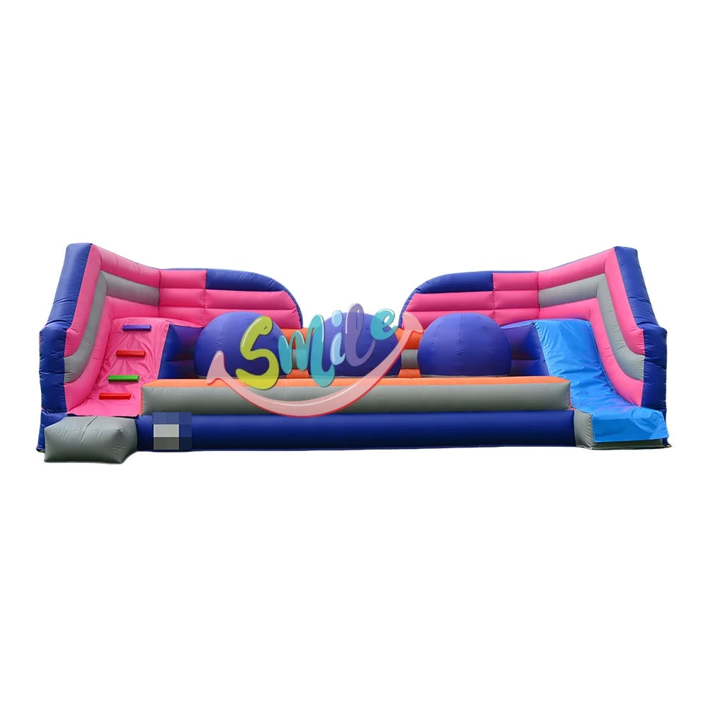 Jumping Sport Games Inflatable Wipeout Machine Game Jump Bars Interactive Rotating Obstacle Course Meltdown Challenge for Adults