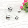 Wholesale Stainless Steel European Beads Big Hole Spacer Beads for Jewelry Bracelet Making