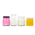 Mini Yogurt Glass Jar Pudding Glass Bottle 50ml 100ml 200ml Pudding Glass Jar with Lid MegaBDM