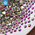 Blinginbox Factory Wholesale Crystal AB Rhinestone Glass Beads  SS16 SS20 Non Hot Fix Flatback Rhinestones for Tumblers DIY