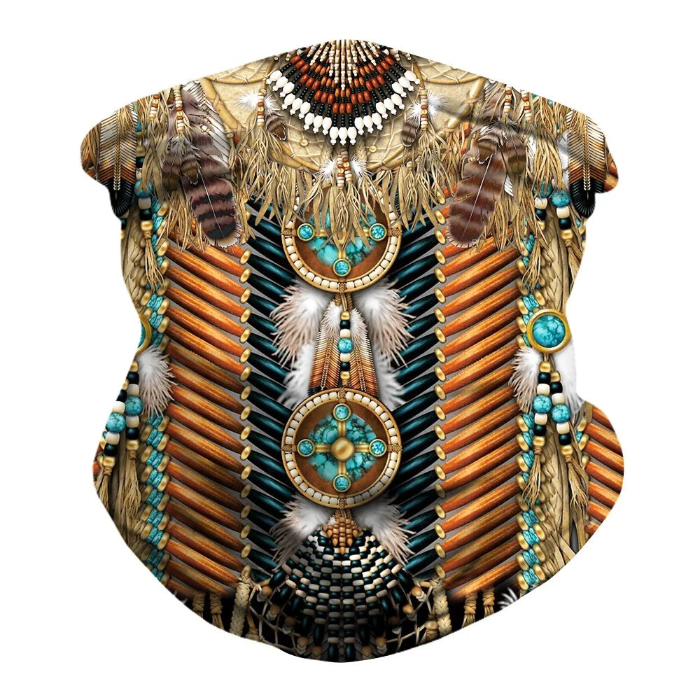 African Bawal Instant Inspired Veil Turban Bandana Silky Head Birds Print Scarfs MegaBDM