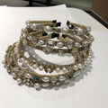 ShangHai Baroque Rhinestone Pearl Headband Diamond Hair Hoop Vintage Luxury Girl Hairband Hair Accessories