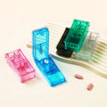 Best Plastic Pill Cutter for Small or Large Pills Pill Splitter with Shield Cuts Vitamins Convenient Durable