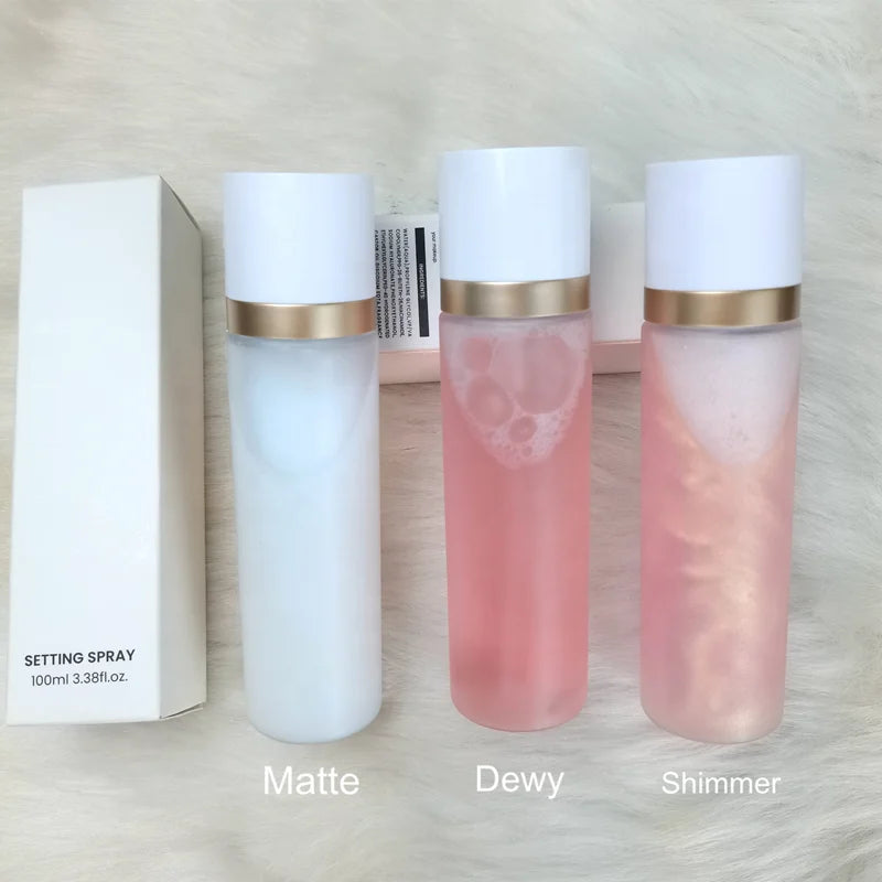 Longlasting Mist Setting Spray Private Label 100ML Dewy Matte Shimmer Finish Fixing Setting Spray