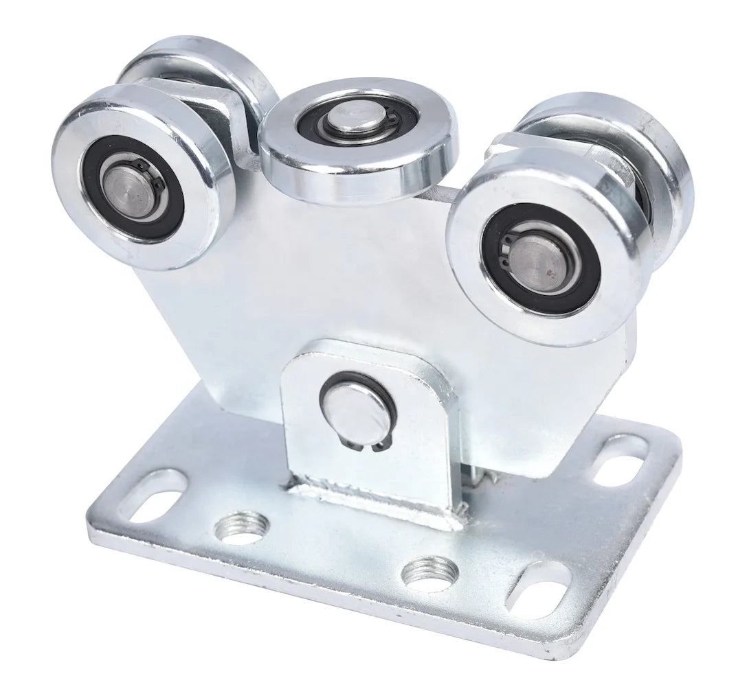 Zinc Plated Heavy Duty Cantilever Sliding Gate Wheel Kit Track and Profile