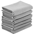 16 X 16 Inch Solid Grey Microfiber Glass Cleaning Cloth Hot Sale Household Window & Dish Towel