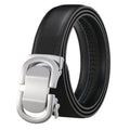 LQbelt Automatic Buckle Belt Men's Genuine Leather Ratchet Belts for Men Custom Logo Waistband Factory