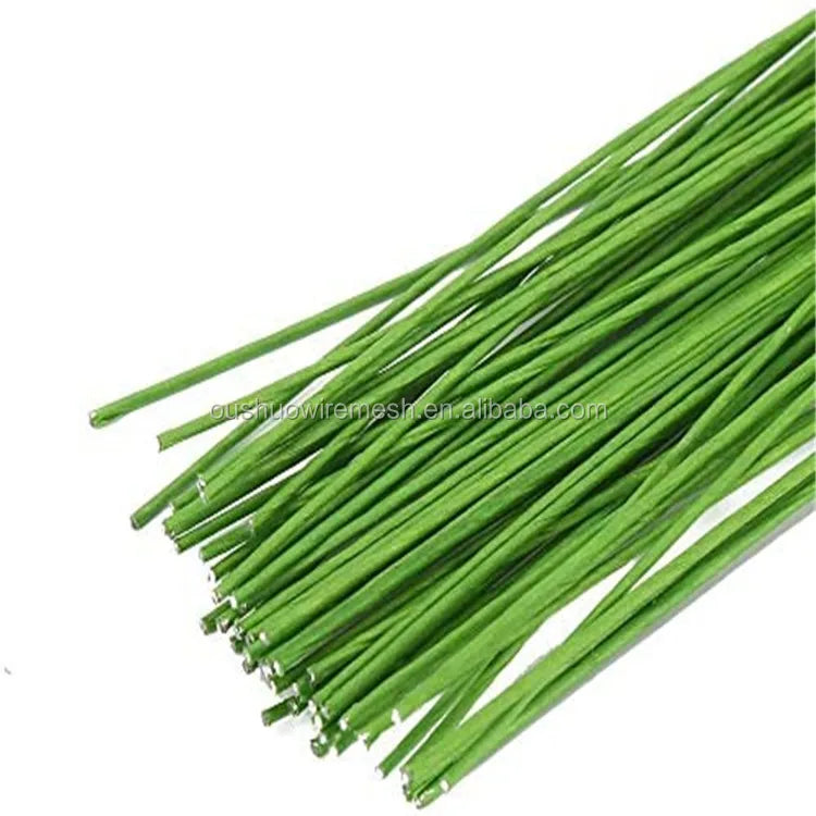 Paper Wrapped Covered Iron Floral Stem Wire for Florist Handcraft Flowers