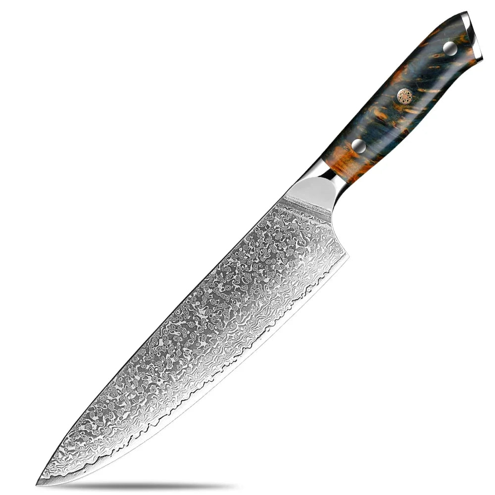 XITUO 8 Inch Kitchen Chef Knife 67 Layers Japan VG10 Damascus High Carbon Steel Professional Meat Cutting Santoku Tool Cleaver