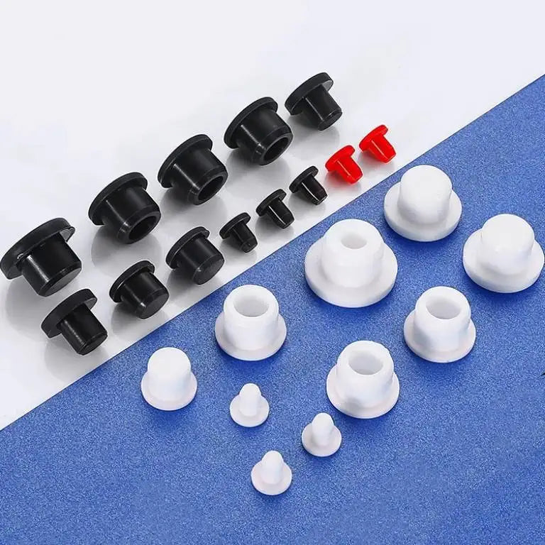 Black White Transparent T-shaped Silicone Plug Hole Plug Dust Seal