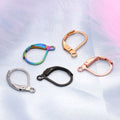 Wholesale 1 Pair Lever Back Ear Wire Jewelry Findings Stainless Steel Earring Clasp Hooks Components for Ear Pieces