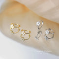 Wholesale 925 Sterling Silver Earrings Personality Flower Hoop Earrings for Women Fashion Jewelry Gift
