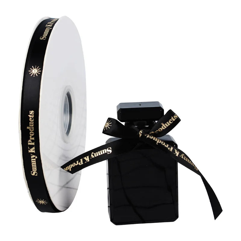 Custom Printing logo Valentine Single Double Face Plain Red Gift Ribbon Bows Silk Satin Ribbons Hair Ribbons