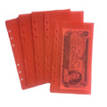 Factory New Trendy Portable Waterproof Zipless Clear Frosted Cash Stuffing A6 PP Cash Envelope for Budget Binder Envelope Insert