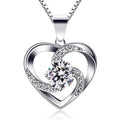 Top Selling Eternal Love Pendant Necklaces With 18 Inch Silver Chain