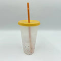 new 2021 color changing mug plastic color changing tumbler plastic tumbler cup with straw