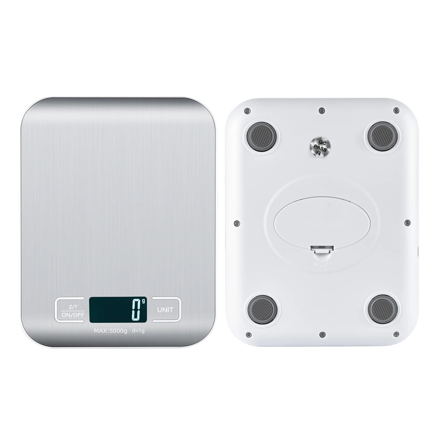 USB Rechargeable Electronic Kitchen Scale 11lb Digital Scale with 6 Units & Tare Function Battery Powered Maximum Weight 10kg