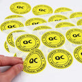 Custom logo Sticker Sheets Vinyl Hologram Printing Paper Holographic Cute Thank You Transparent Floral Die Cut Label Stickers