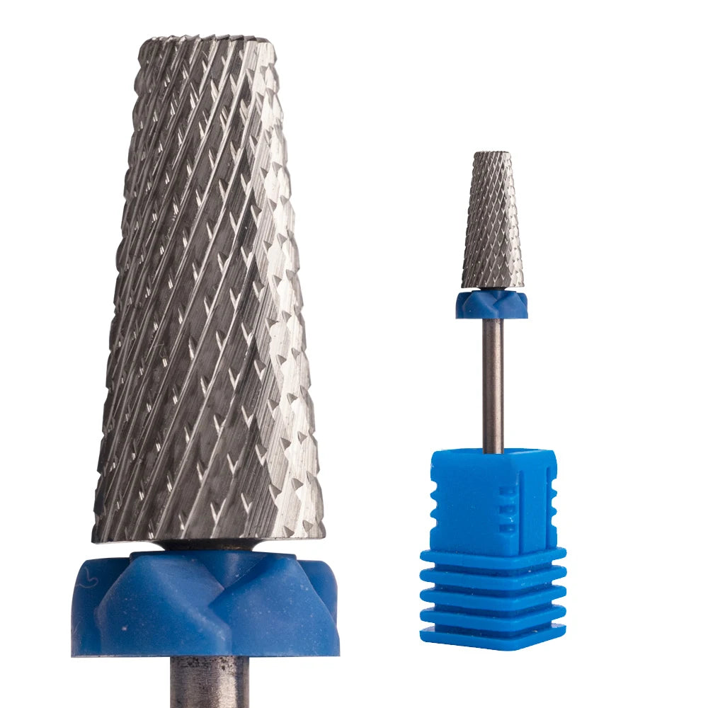 5 in 1 7.0mm Cross Cut Bit M for Nail Polish Removal 3/32'' Tungsten Carbide Nail Drill Bits 5 in 1